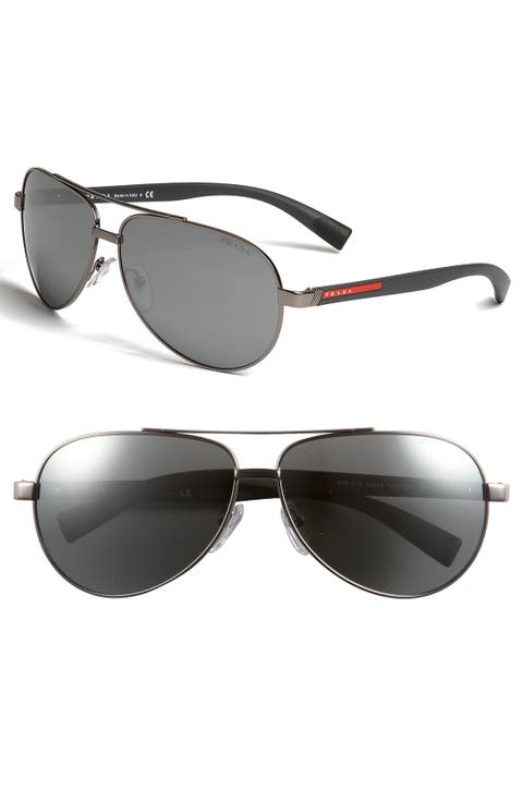 63mm Aviator Sunglasses