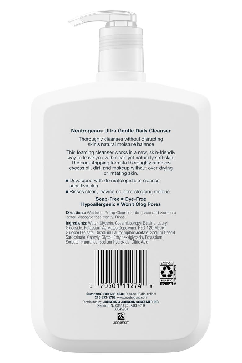 Ultra Gentle Daily Cleanser for Sensitive Skin, Alternate, color, NO COLOR
