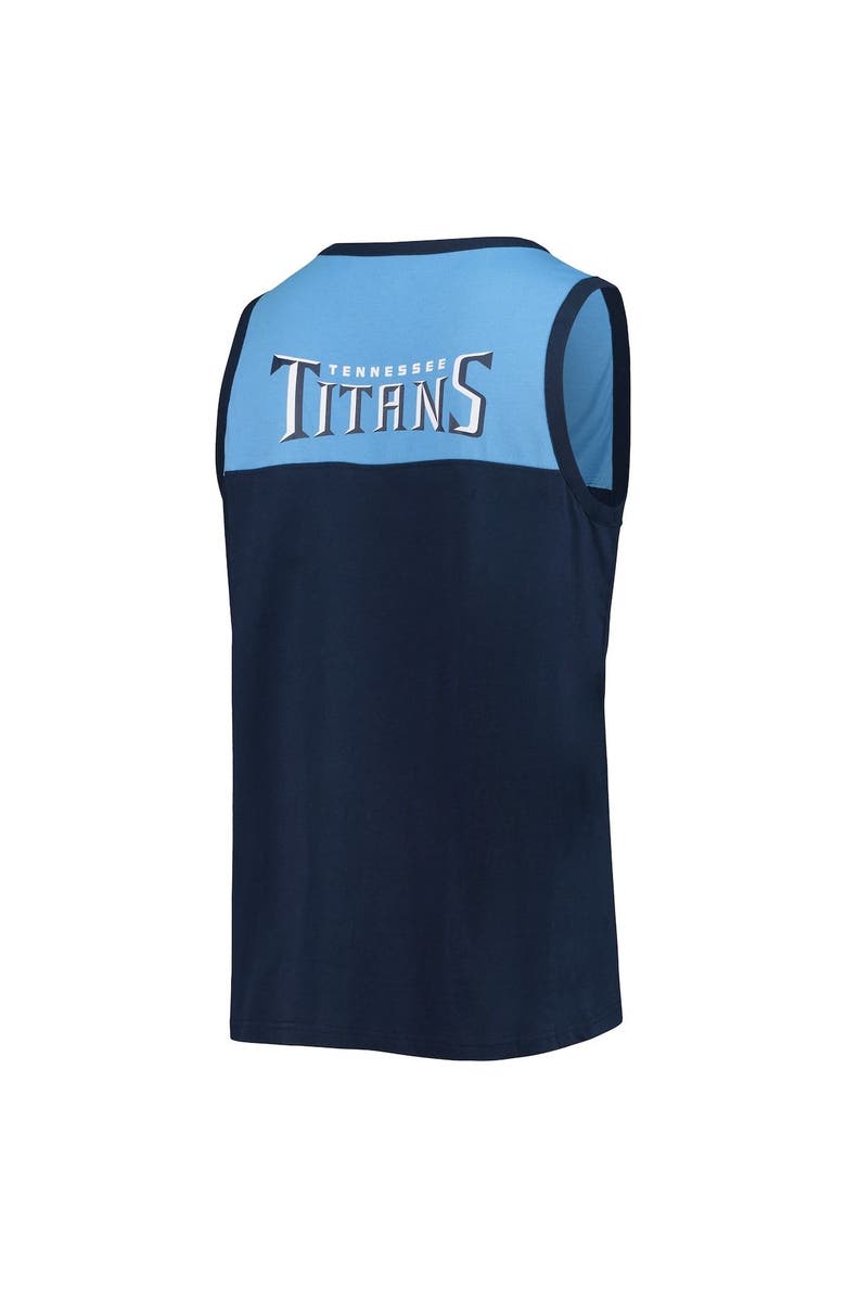 STARTER Men's Starter Navy/Blue Tennessee Titans Team Touchdown Fashion Tank Top, Alternate, color, Navy