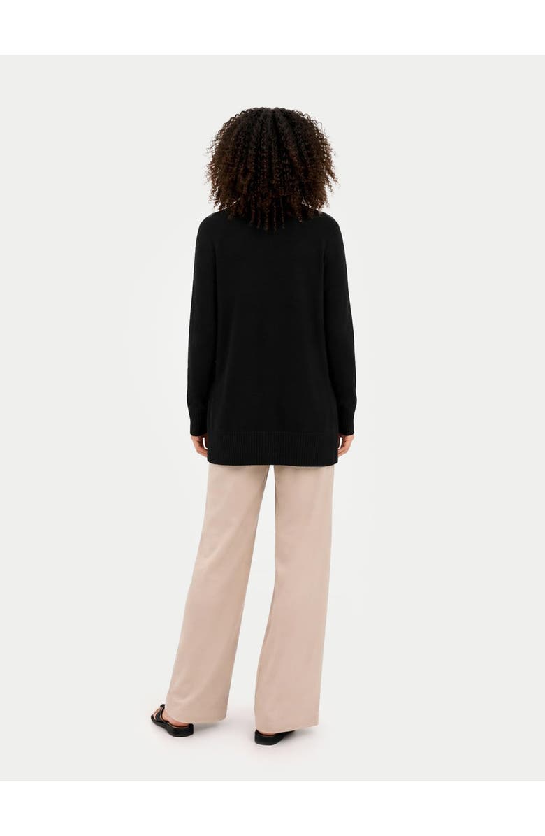 GOBI Mongolian Cashmere Relaxed-Fit Cashmere Cardigan, Alternate, color, Black