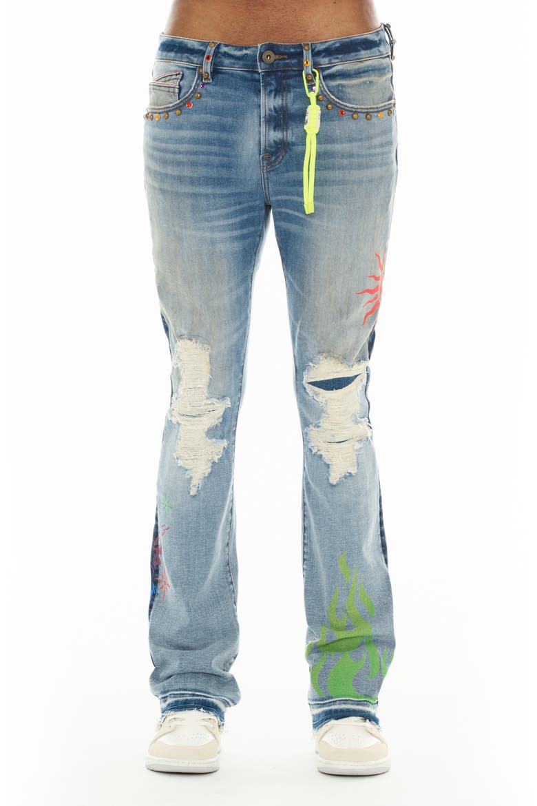 Lenny 603 Bootcut Jeans, Main, color, SUNNY DAZE