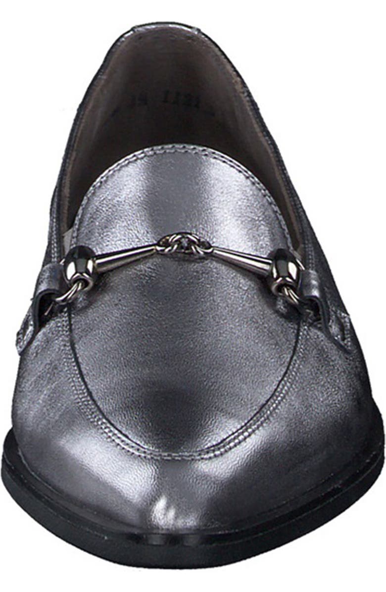 Paul Green Wexler Pointed Toe Bit Loafer, Alternate, color, Clay Metallic Nappa