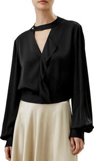 Lilysilk V Neck Collared Silk Shirt
