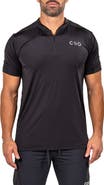 Maceoo Athletic Quarter Zip Performance T-Shirt