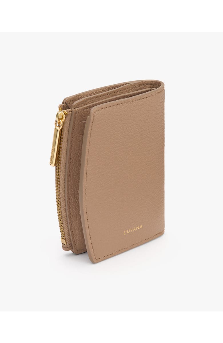 Cuyana Fold Zip Wallet, Alternate, color, Cappuccino