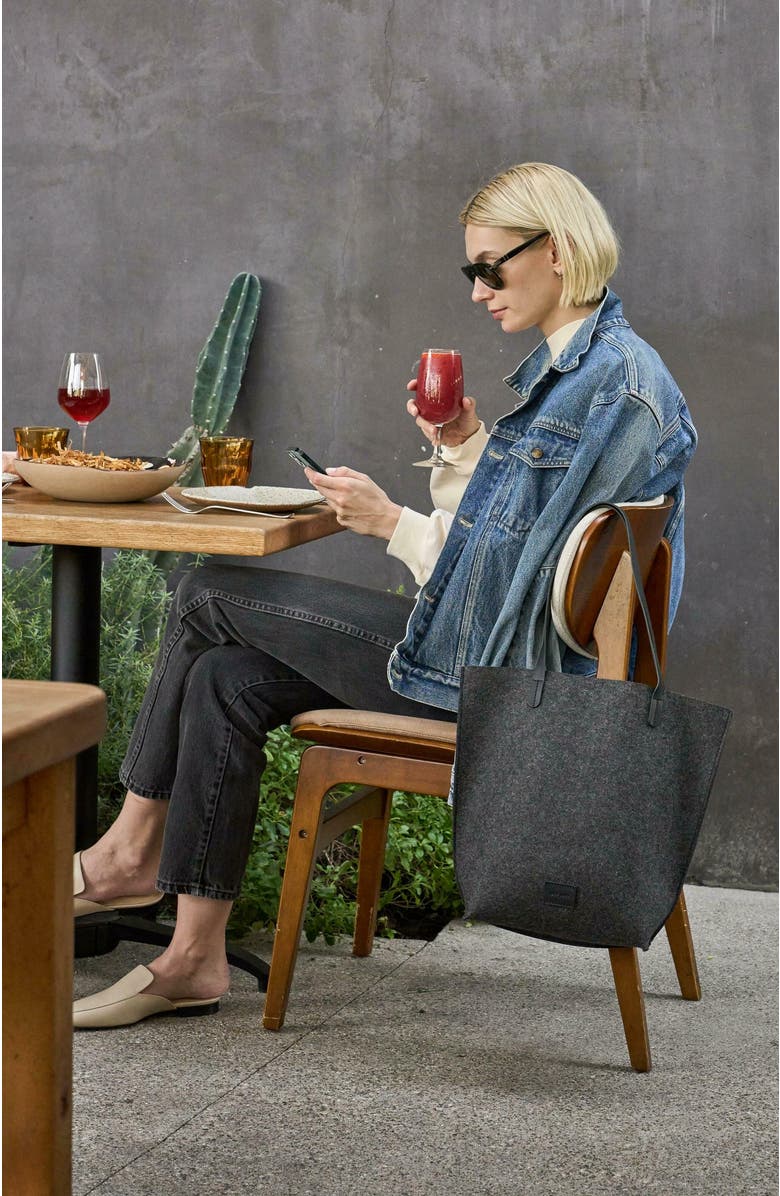 Graf Lantz Hana Merino Wool Tote, Alternate, color, Charcoal