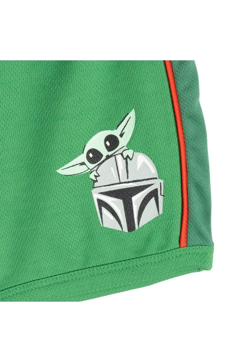 The Mandalorian Grogu Athletic 2-Piece Tee and Shorts Set, Alternate, color, Grogu Green