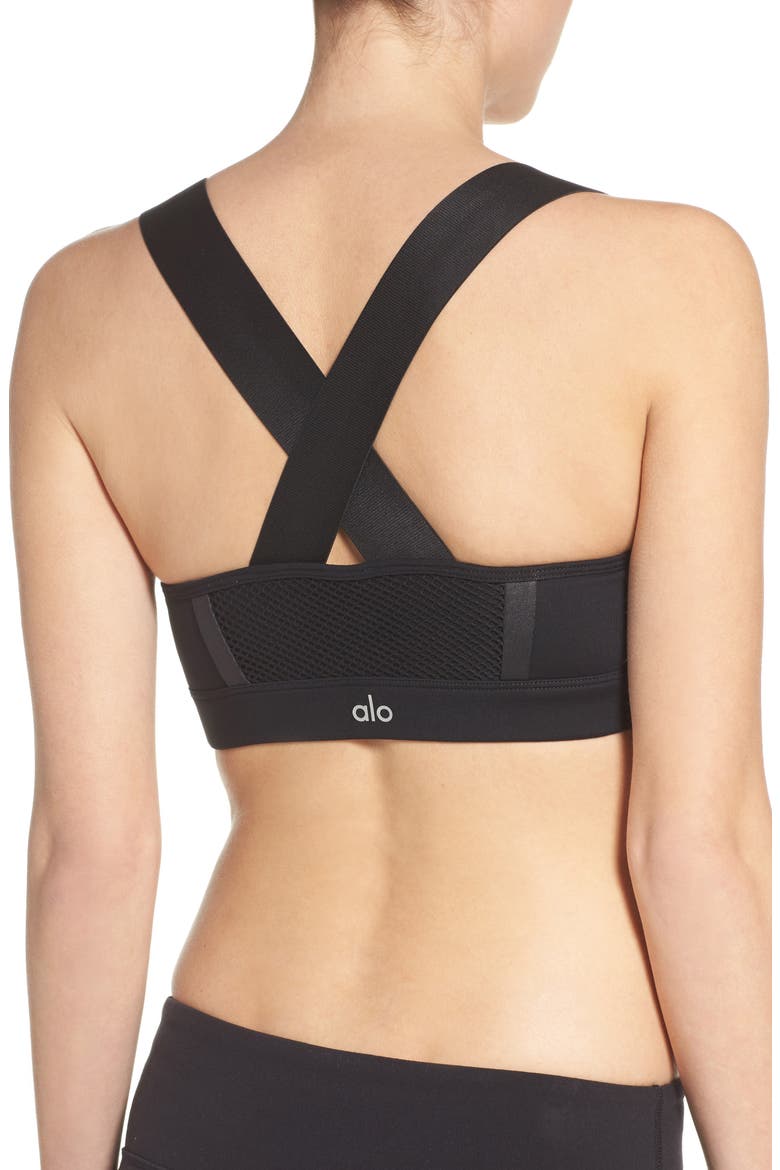 Equalize Sports Bra, Alternate, color, BLACK