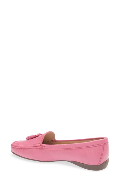 Marc Joseph New York Riviera Tassel Loafer In Pink Grainy