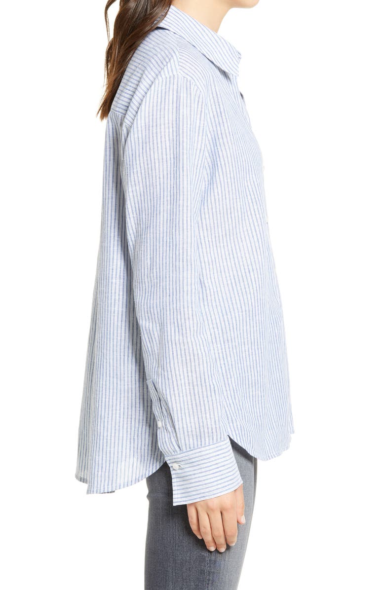 Treasure & Bond Stripe Dobby Shirt, Alternate, color,