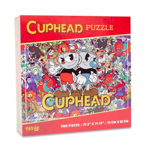 Cuphead and Mugman Collage 1000-Piece Jigsaw Puzzle | Toynk Exclusive