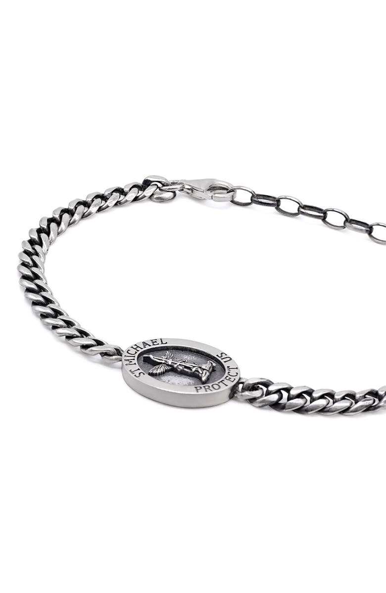 Serge DeNimes Silver Archangel Bracelet, Alternate, color,