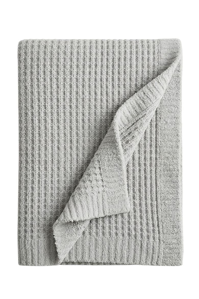 Snug Waffle Knit Throw, Main, color, CLOUD GREY