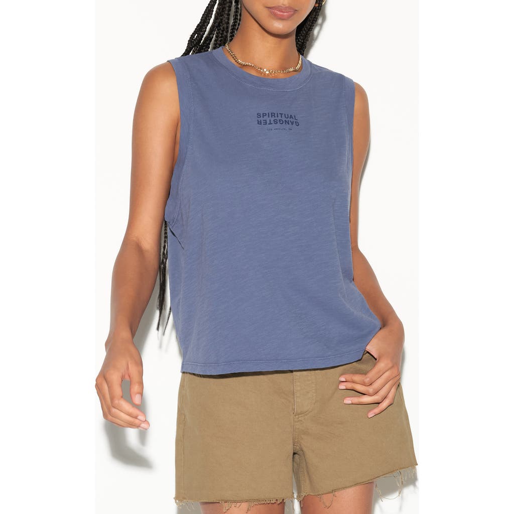 Spiritual Gangster Jagger Slub Knit Graphic Tank In Multi