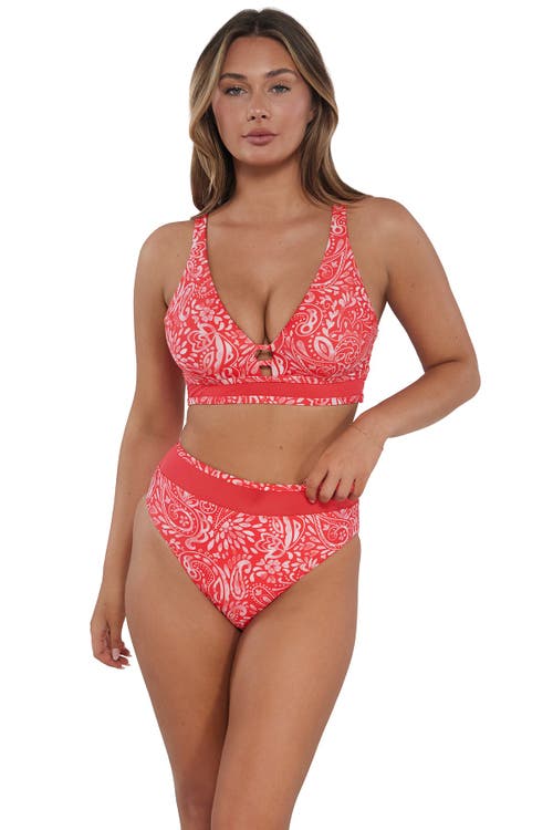 SUNSETS SUNSETS ANNIE HIGH WAIST BIKINI SWIM BOTTOMS