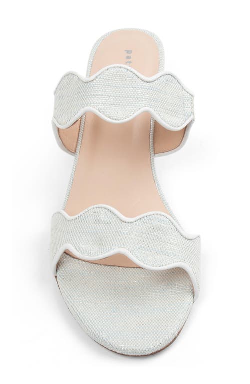 Shop Patricia Green Palm Beach Slide Sandal In Light Blue Linen