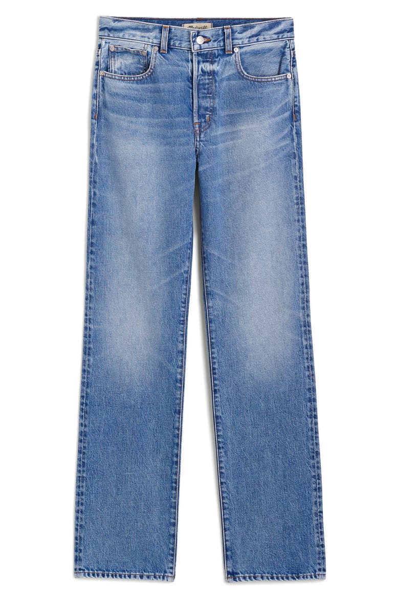 The Longline Straight Jeans, Alternate, color, ATLIN WASH