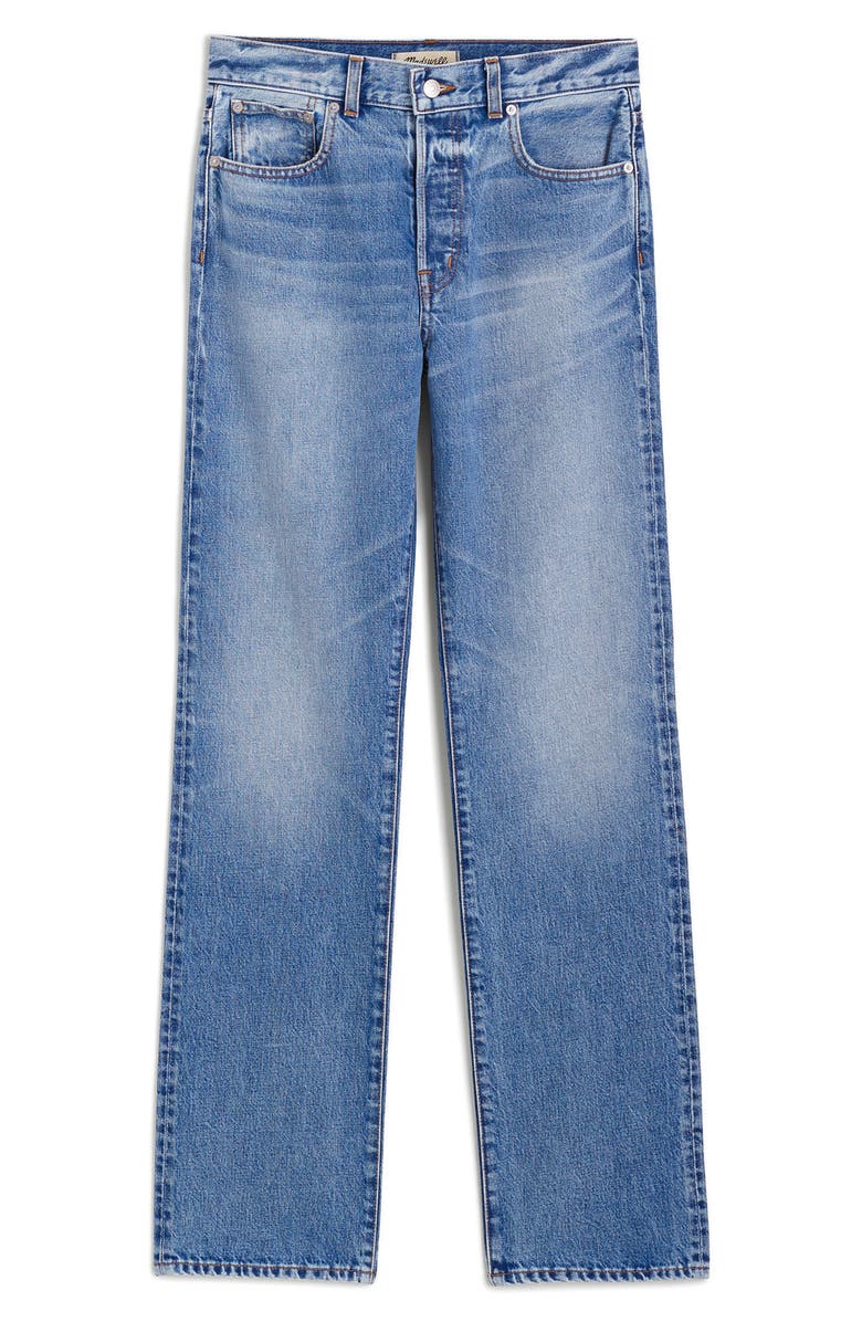 Madewell The Longline Straight Jeans, Alternate, color, Atlin Wash