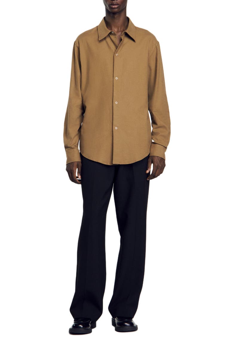 SANDRO Flannel shirt, Alternate, color, 