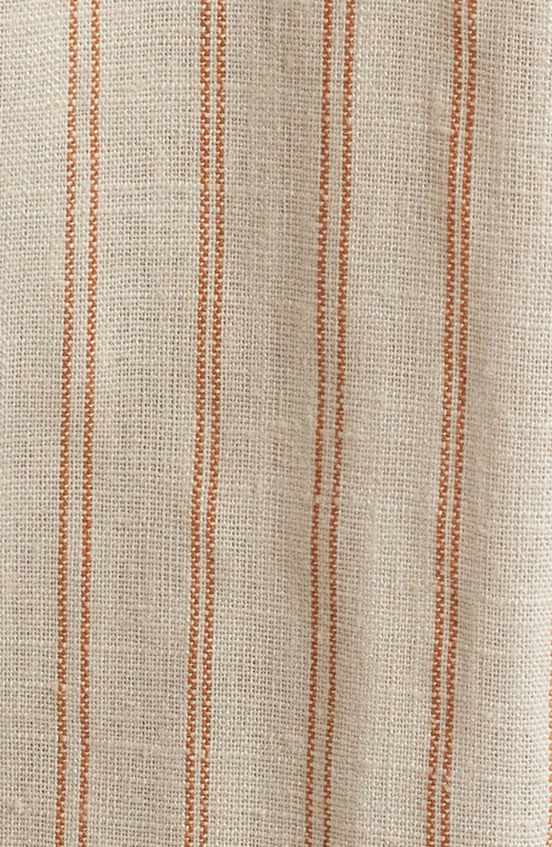 Topshop Stripe Wide Leg Pants, Alternate, color, Cream