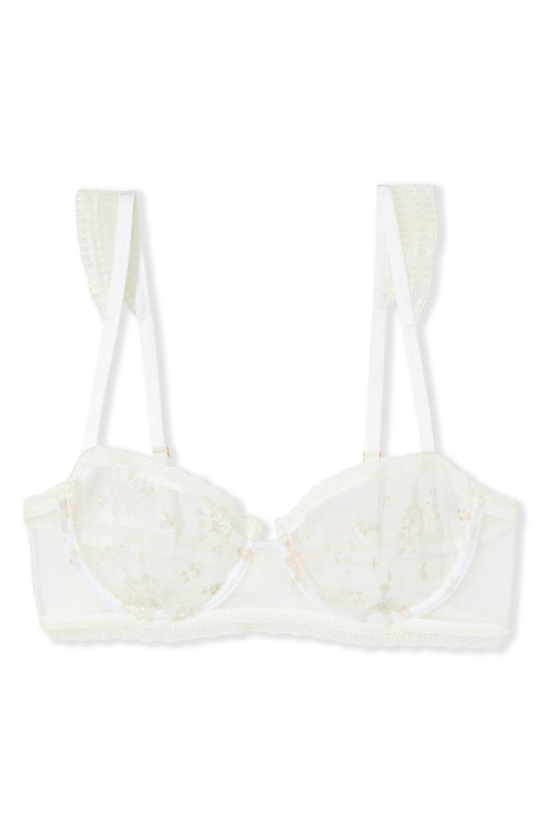 Etam Harmonie N°9 Underwire Balconette Bra, Alternate, color, Ecru