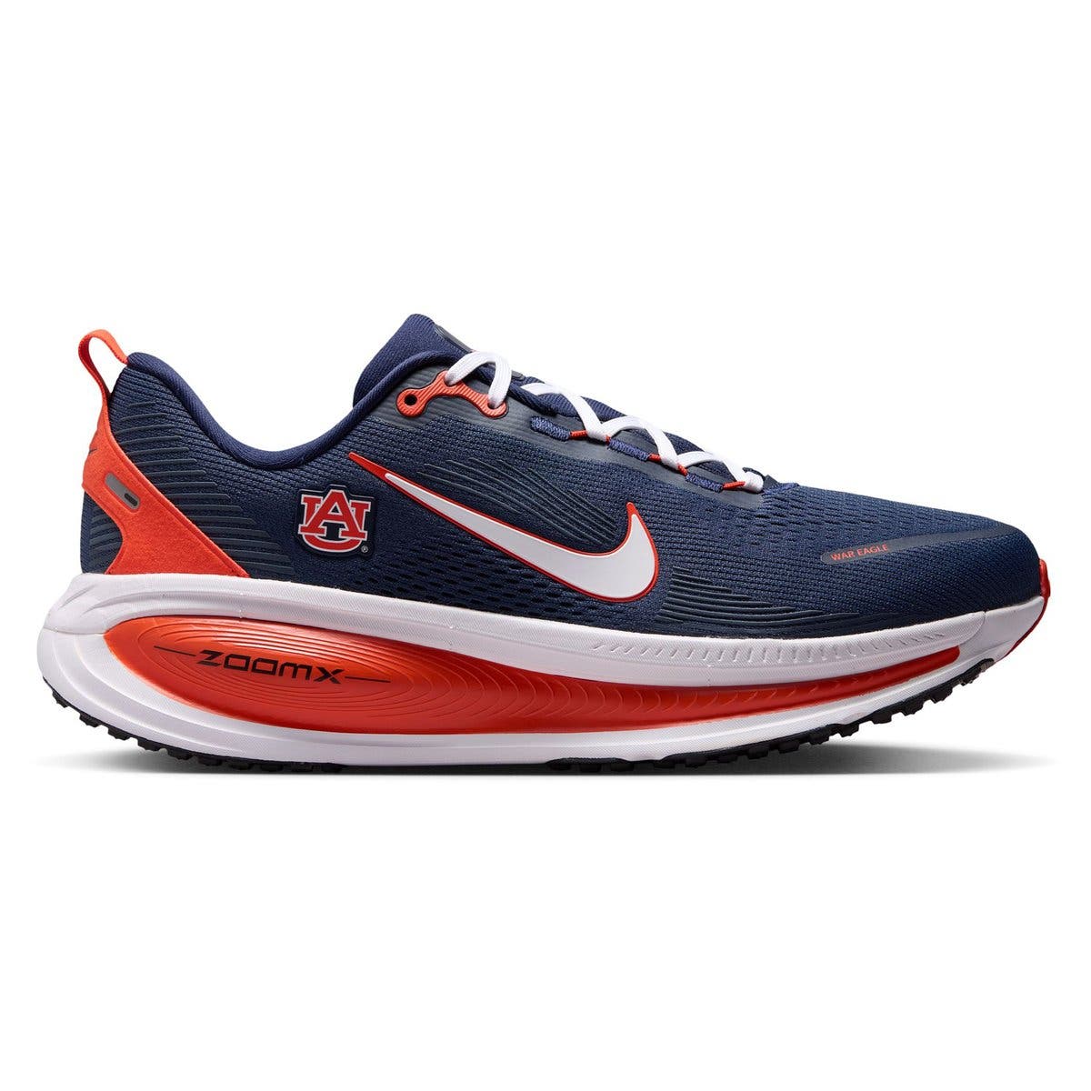 Men's Nike Auburn Tigers Vomero 18 Running Shoes, Alternate, color, Navy