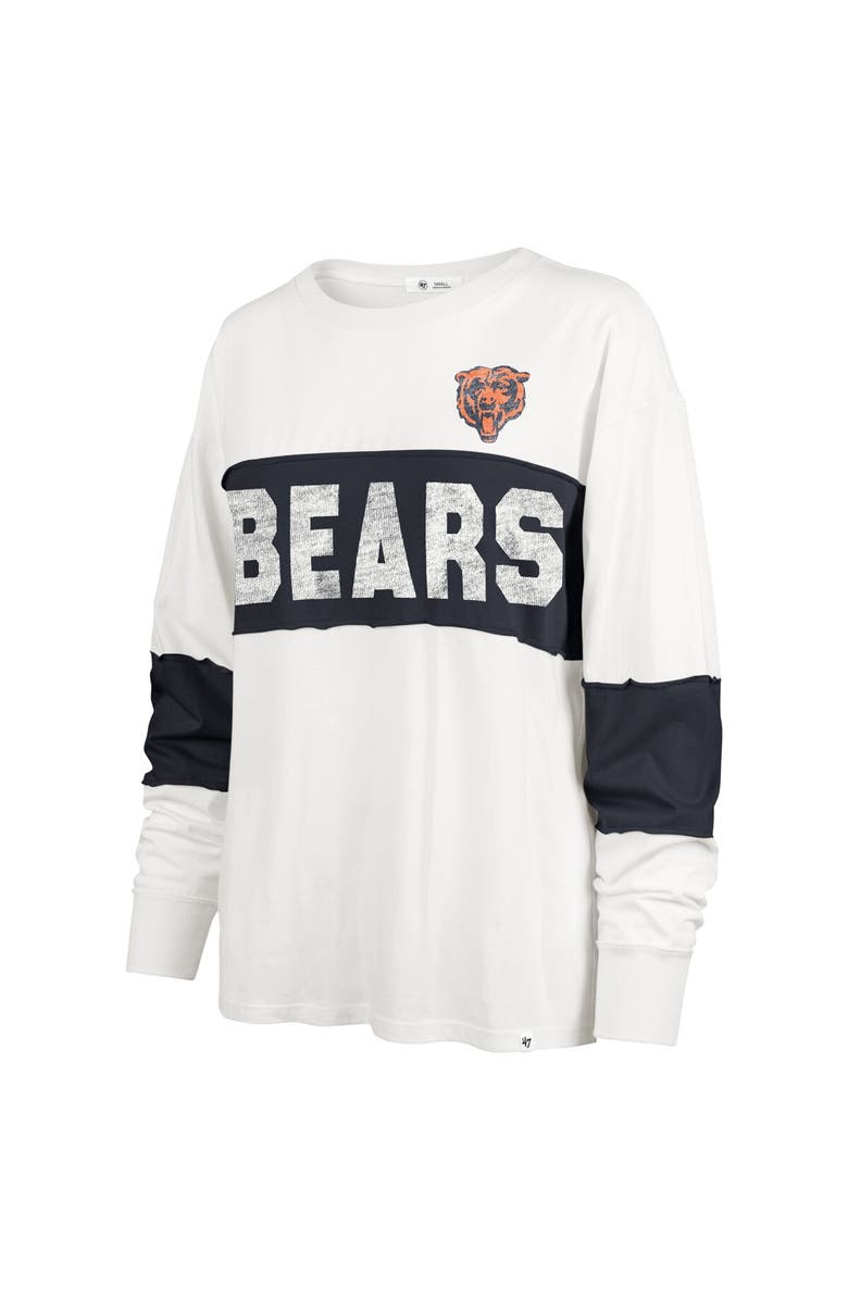 '47 Women's '47 Cream Chicago Bears Clubhouse Pride Taylor Long Sleeve T-Shirt, Alternate, color, 