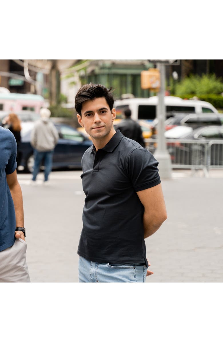 Peter Manning James Polo Shirt, Alternate, color, Black