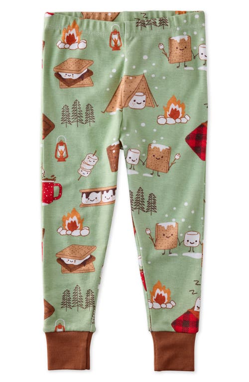 Butterblu Kids' Zen Print Fitted Organic Cotton Two-piece Pajamas In Multi
