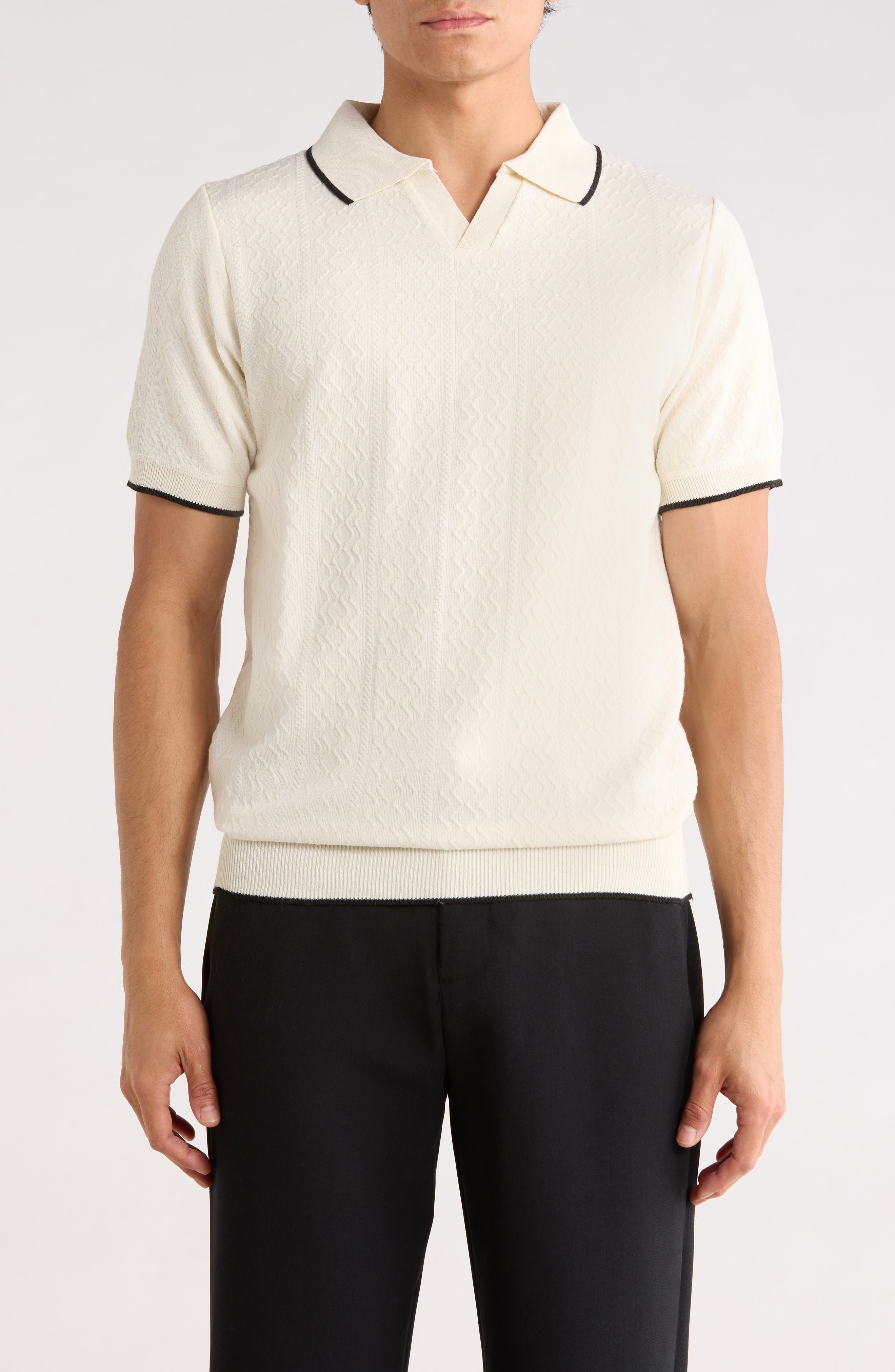 Johnny Collar Knit Polo Sweater - image 3
