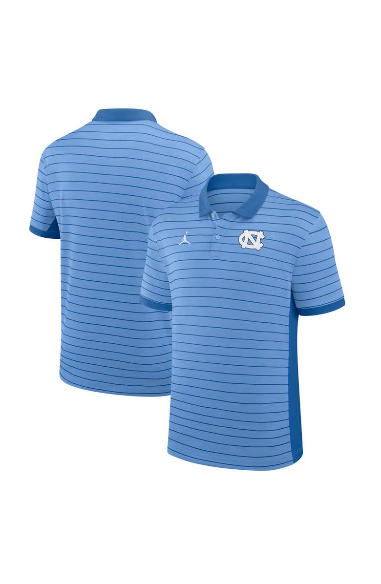 Jordan Brand Men's Jordan Brand Carolina Blue North Carolina Tar Heels 2025 Early Season Coaches Sideline Victory Stripe Performance Polo, Alternate, color, Light Blue