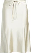 Open Edit Drawstring Satin Skirt