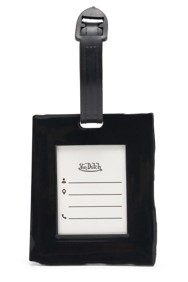 Stitched 2-Piece Suitcase ID Tag Set with Adjustable Straps, Alternate, color, Stitched