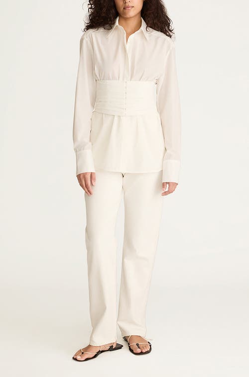 REBECCA TAYLOR REBECCA TAYLOR CORSETED BUTTON DOWN 