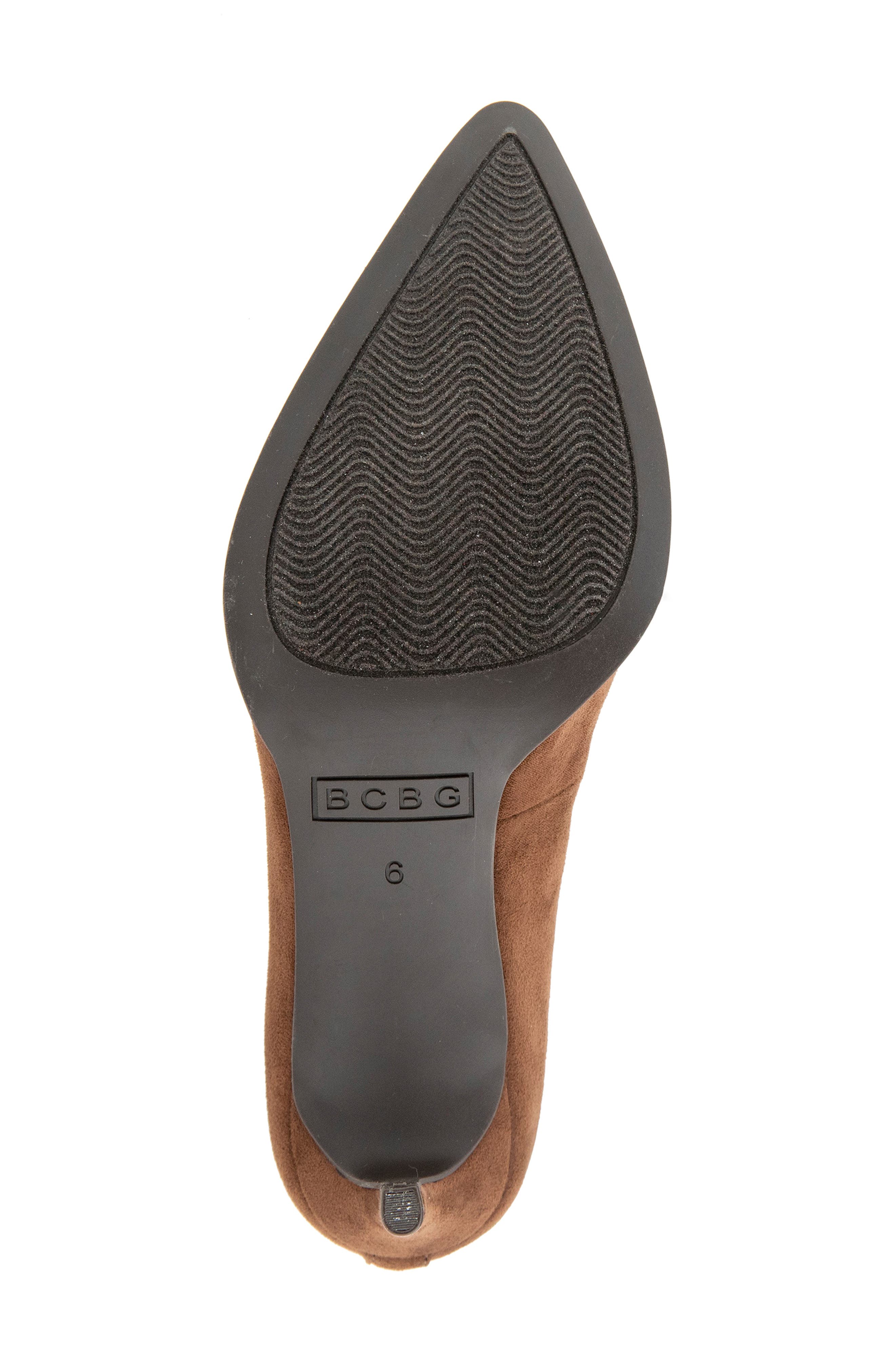 Clara Chain Pointed Toe Pump, Alternate, color, DARK BROWN