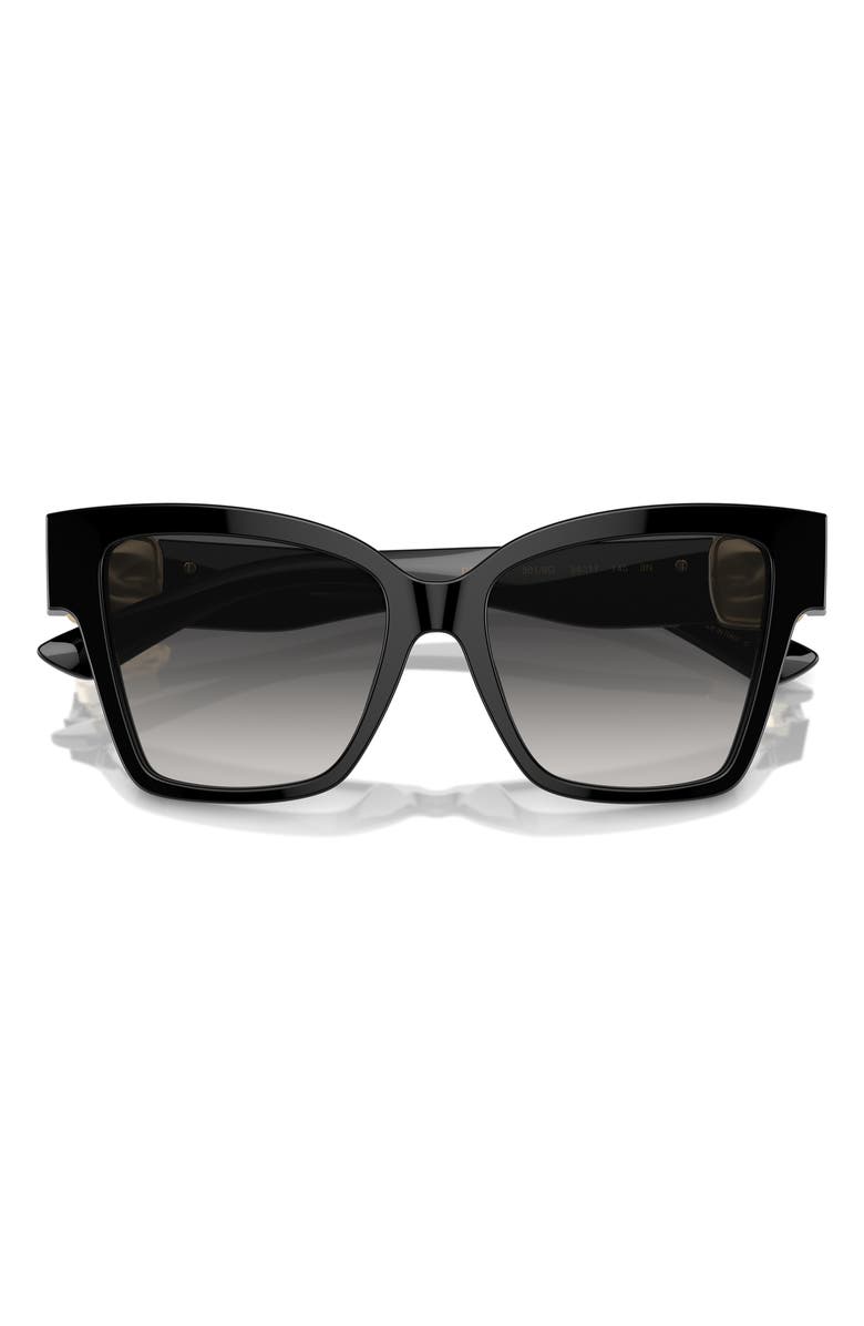 Dolce&Gabbana 54mm Gradient Square Sunglasses, Main, color, Black