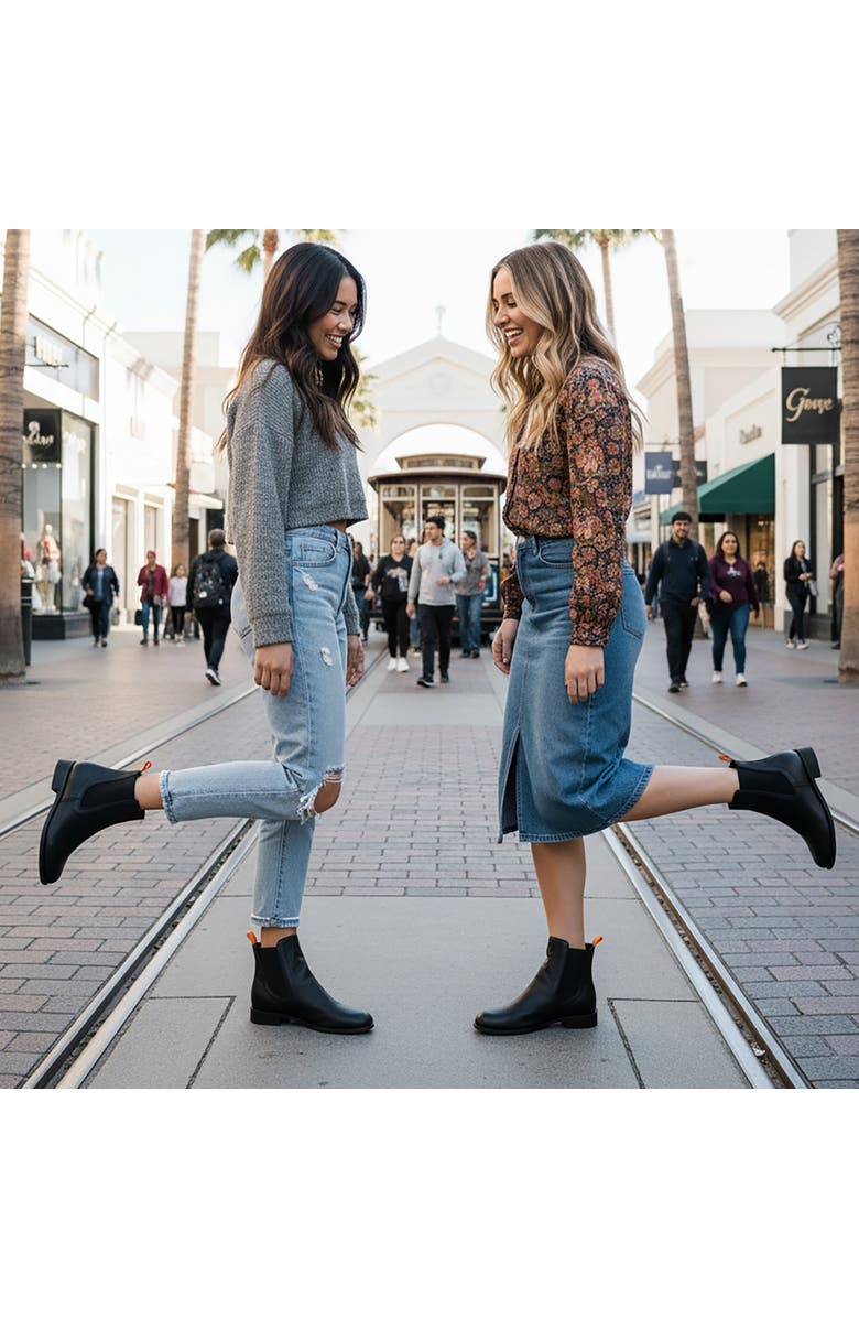 BEAUTIISOLES Reba Leather Bootie, Alternate, color, Black