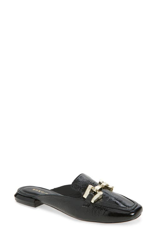 Koko + Palenki Sagee Patent Leather Mule In Black