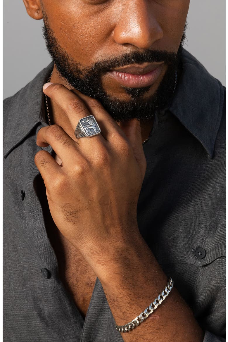 Men's Judah Ring, Alternate, color, SILVER