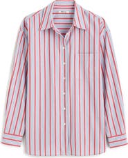 Madewell The Easy Stripe Cotton Poplin Button-Up Shirt