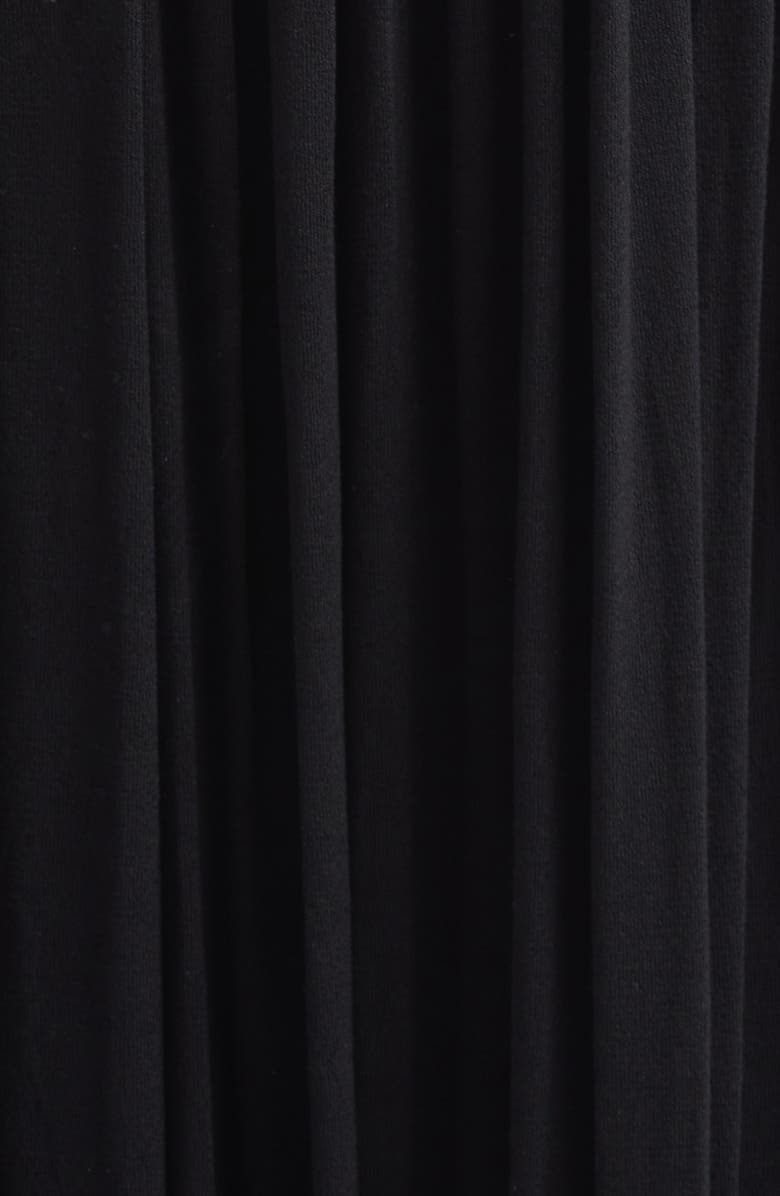 TOTEME Soft Gathered Midi Dress, Alternate, color, Black