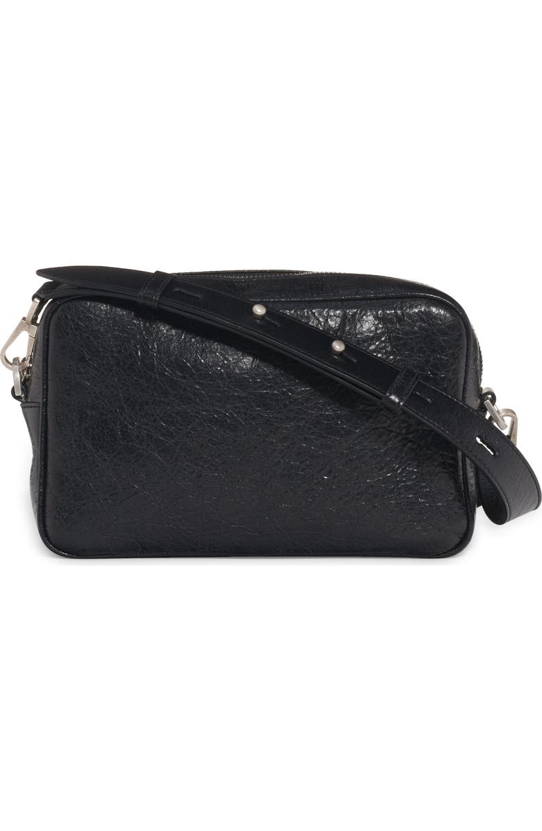 Golden Goose Star Wrinkled Leather Crossbody Camera Bag, Alternate, color,