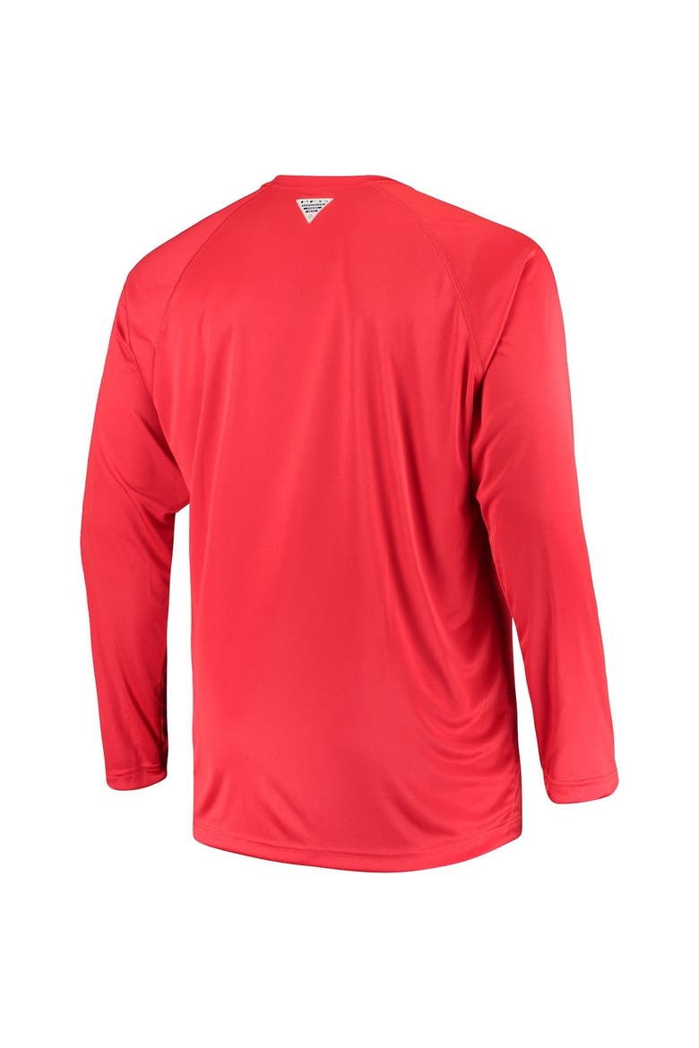 Men's Columbia Red Georgia Bulldogs Big & Tall Terminal Tackle Long Sleeve Omni-Shade T-Shirt, Alternate, color, Red
