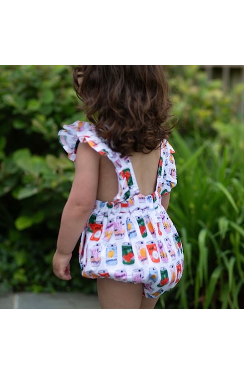 WORTHY THREADS Ruffle Sleeve Bubble Romper, Alternate, color, Soda Pop