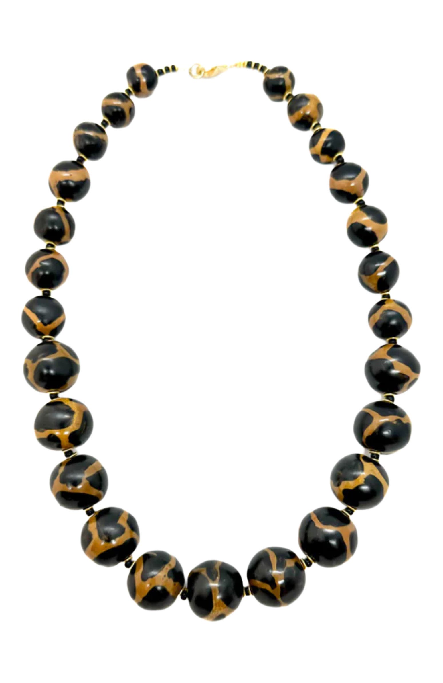Kazuri Earth Collection - Sahara Sand Necklace - 18'' in Multi 