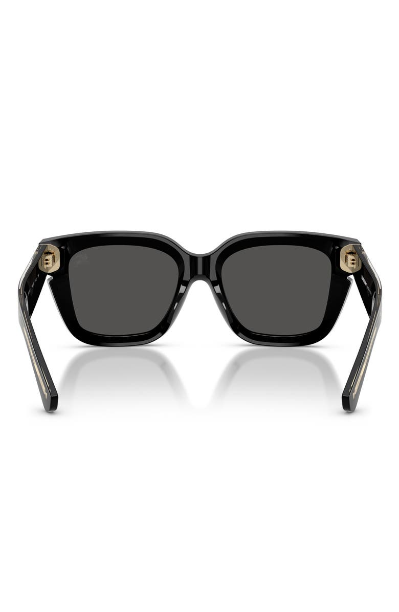Burberry 54mm Square Sunglasses, Alternate, color, Black / Dark Grey
