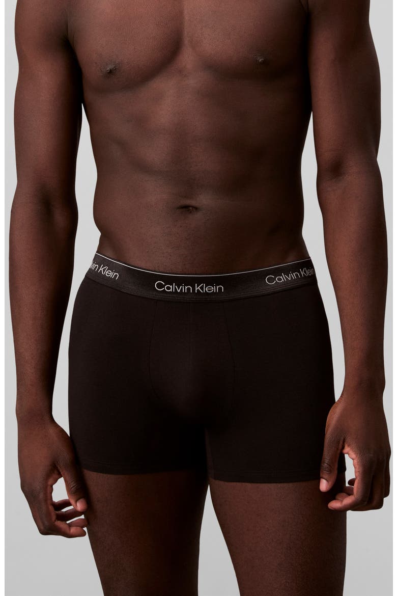 Icon Holiday Stretch Cotton Boxer Briefs, Main, color, BLACK