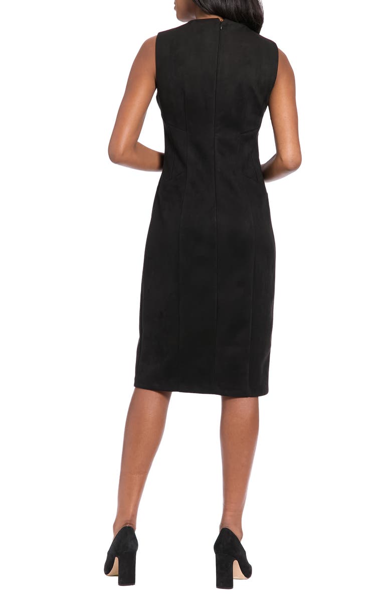 London Times Sleeveless Sheath Dress, Alternate, color, Black