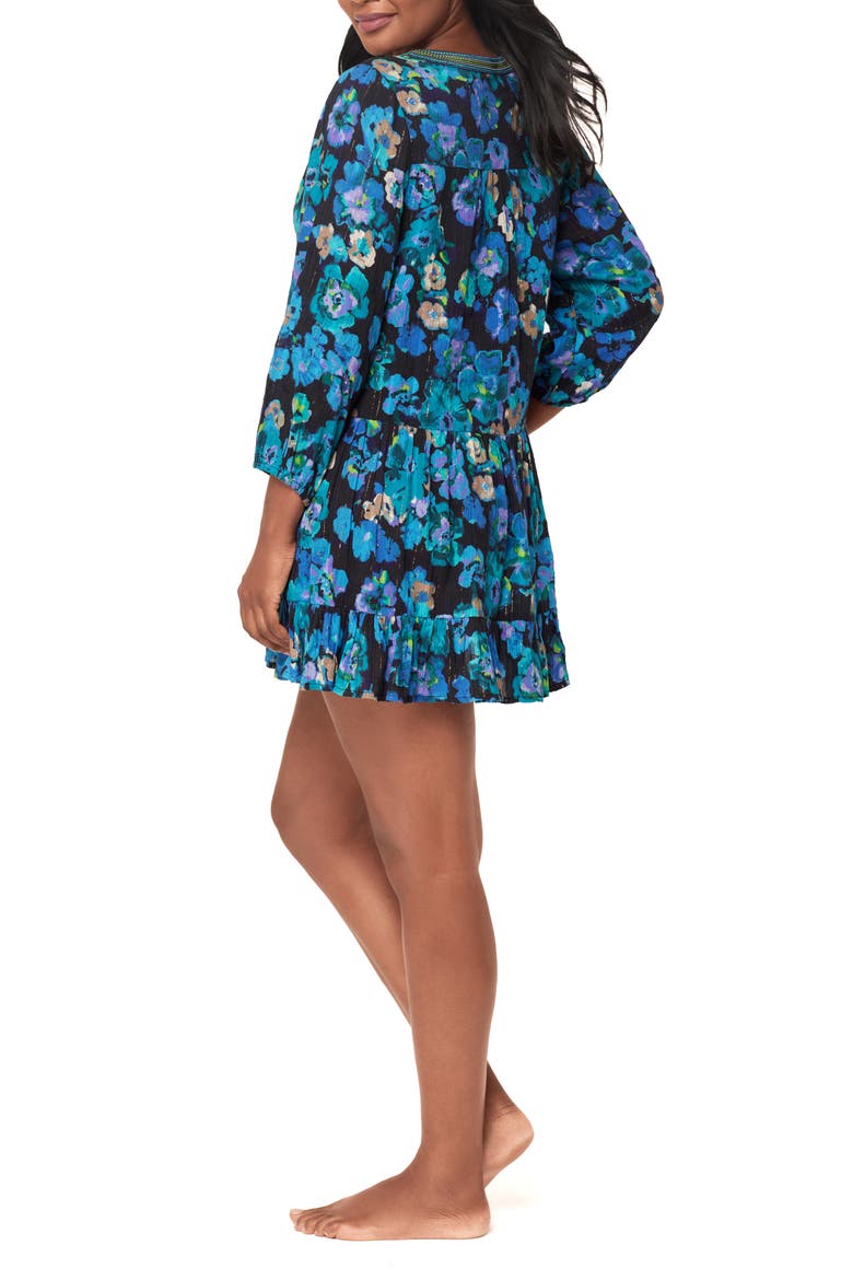 Secret Garden Cover-Up Dress, Alternate, color, BLACK/MULTI