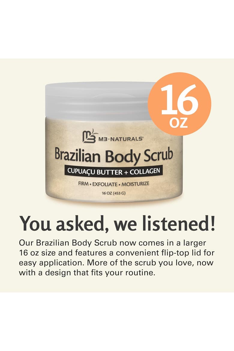 Brazilian Body Scrub, 16oz, Alternate, color, None